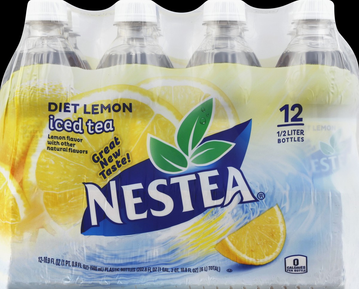 slide 4 of 5, Nestea Iced Tea, Lemon, Diet, 202.8 oz