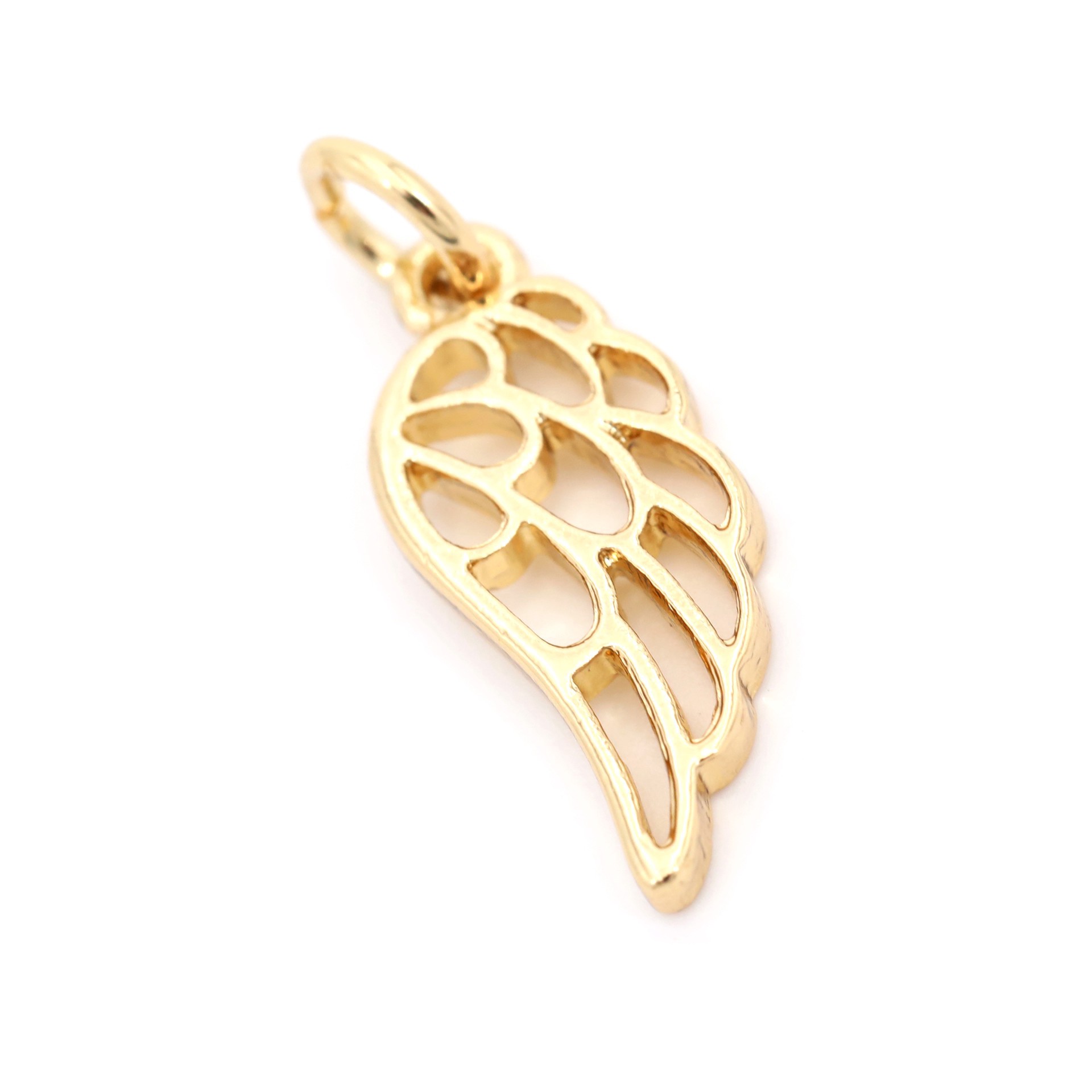 slide 5 of 6, 14k Gold Plated Wing Charm By Bead Landing, 0.97 in x 0.34 in x 0.24 in