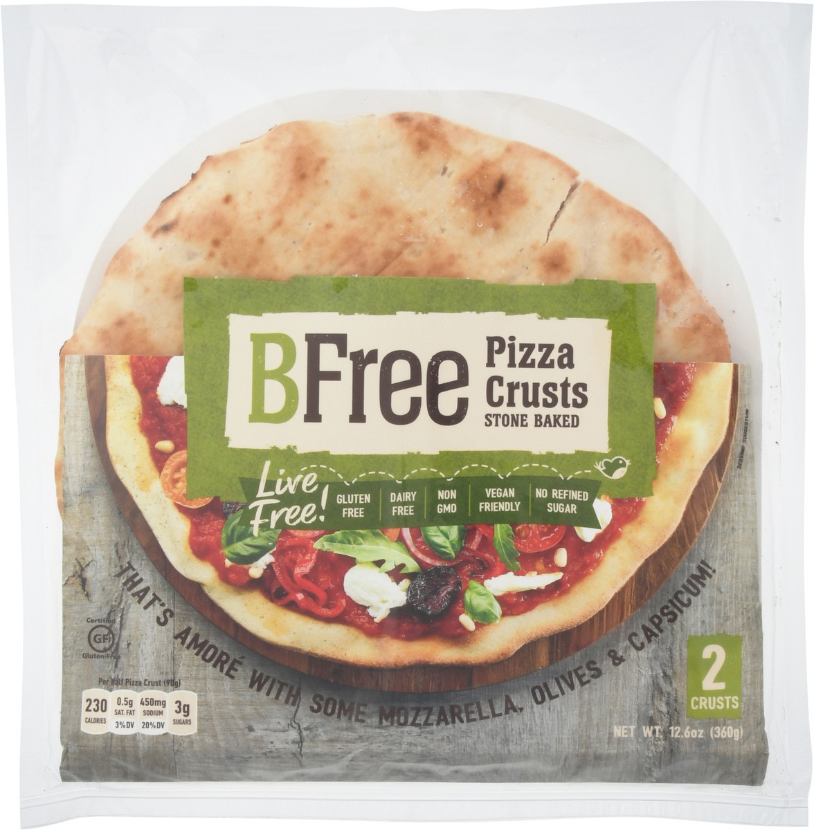 slide 1 of 1, BFree Gluten Free Pizza Crusts, 1 ct