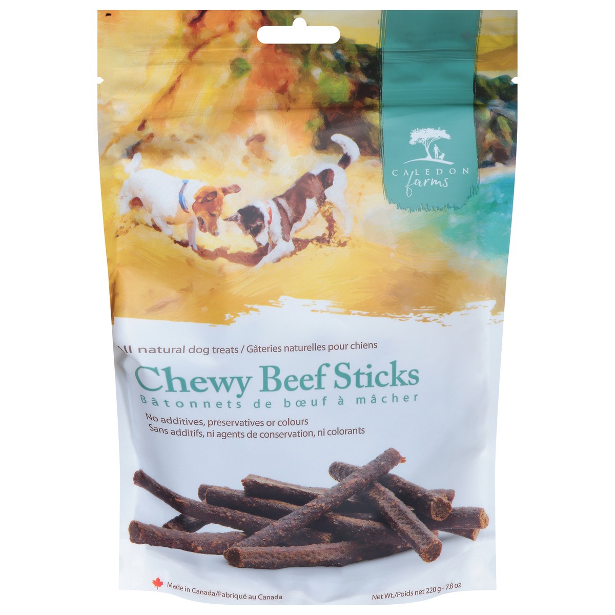 slide 1 of 11, Caledon Farms All Natural Chewy Beef Sticks Dog Treats 7.8 oz, 7.79 oz