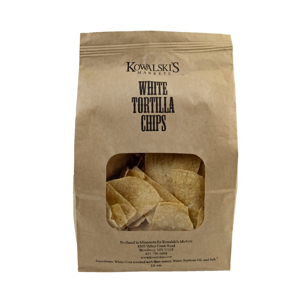 slide 1 of 1, Kowalski's White Corn Tortilla Chips, 16 oz