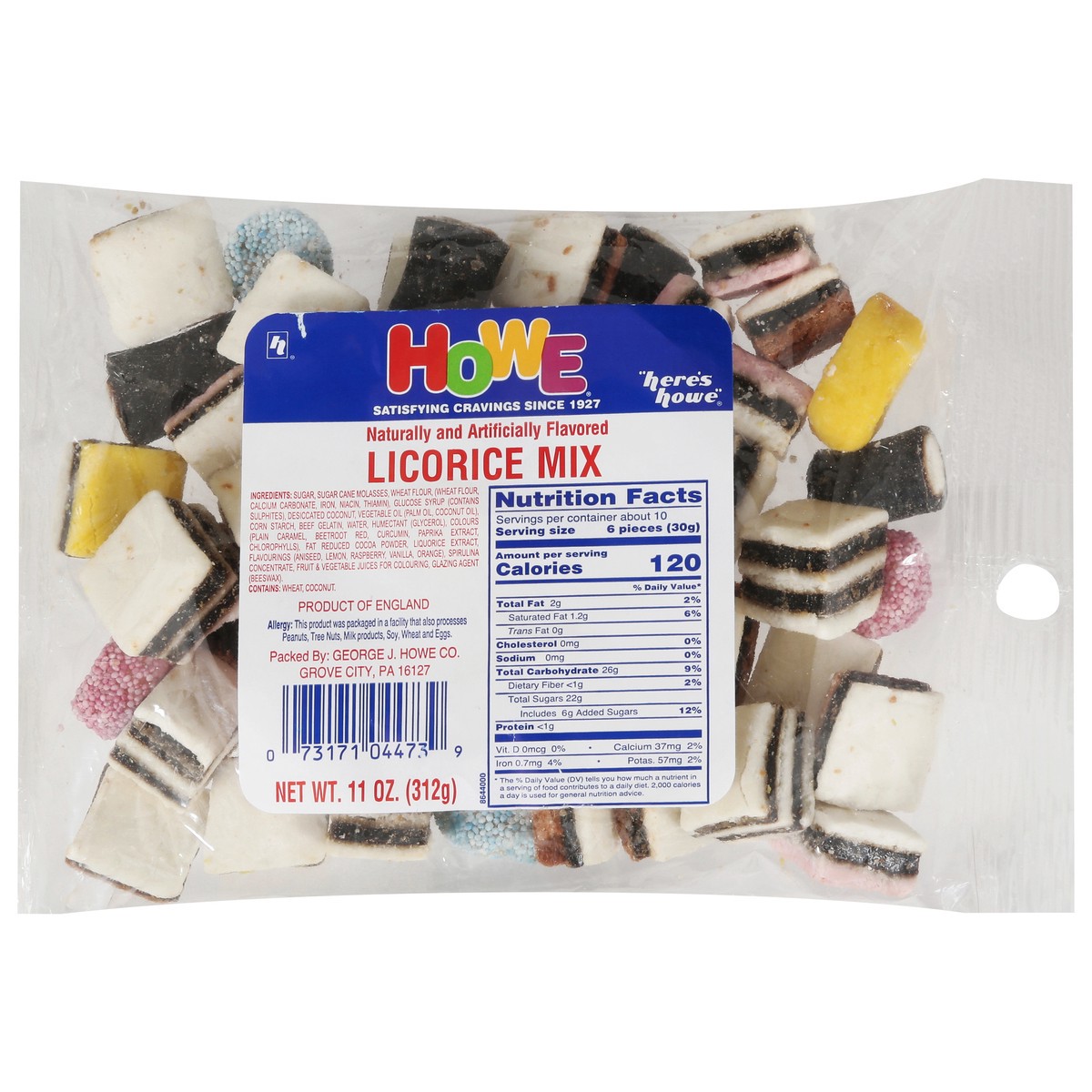 slide 6 of 14, Howe Licorice Mix Candy 11 oz, 11 oz