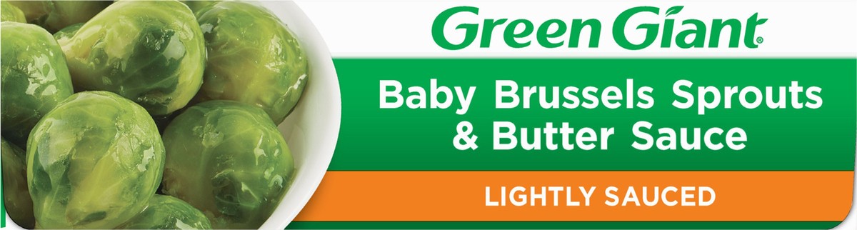slide 6 of 9, Green Giant Simply Steam Baby Brussels Sprouts & Butter Sauce, Lightly Sauced Frozen Vegetables, 8 oz, 8 oz
