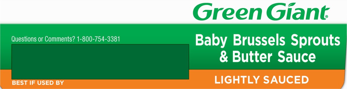 slide 7 of 9, Green Giant Simply Steam Baby Brussels Sprouts & Butter Sauce, Lightly Sauced Frozen Vegetables, 8 oz, 8 oz