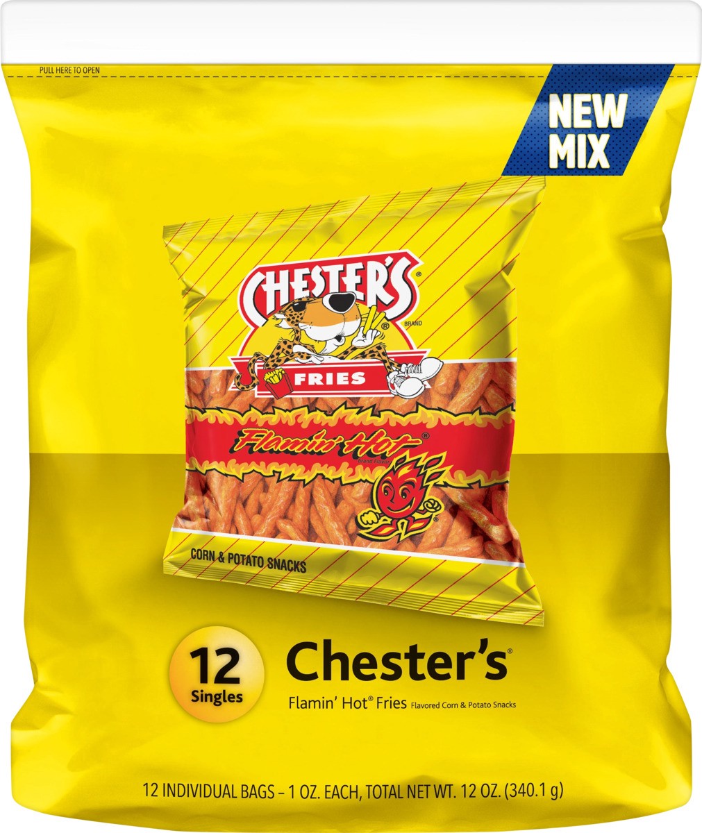 slide 4 of 5, Chester's Flamin' Hot Fries Multi-Pack, 12 ct; 1 oz