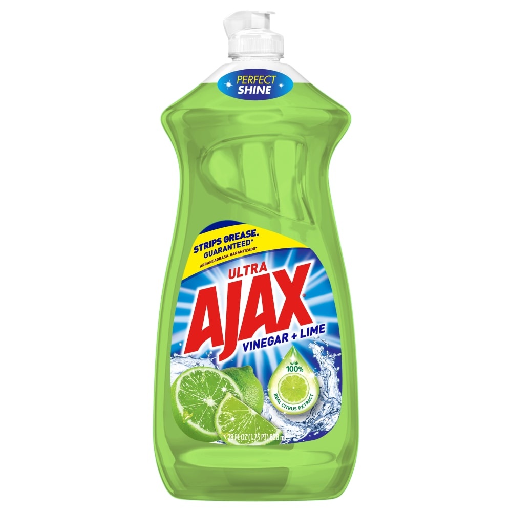 slide 1 of 2, Ajax Ultra Tropical Lime Twist Dish Liquid with Bleach Alternative, 28 fl oz