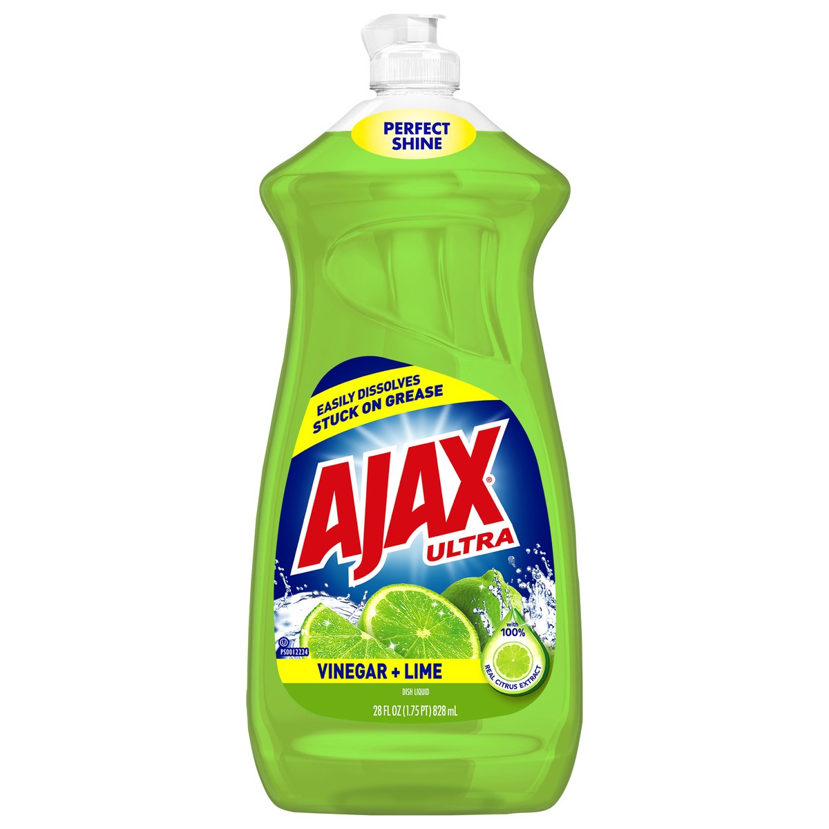 slide 1 of 8, Ajax Ultra Liquid Dish Soap, Vinegar + Lime - 28 fl oz, 28 fl oz