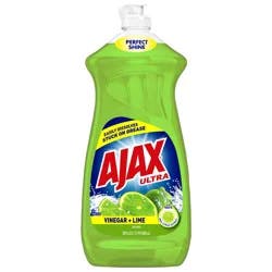 Ajax Ultra Liquid Dish Soap, Vinegar + Lime - 28 fl oz