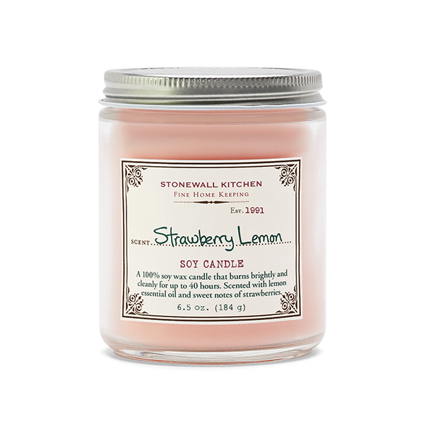 slide 1 of 1, Stonewall Kitchen Strawberry Lemon Soy Candle, 1 ct