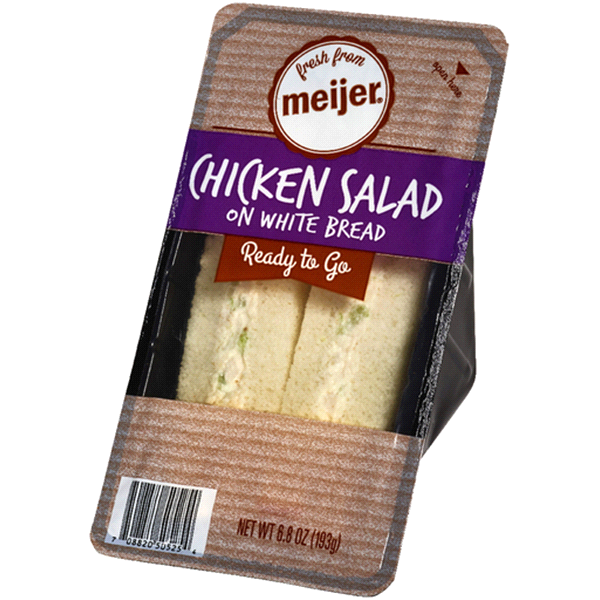 slide 1 of 1, Meijer Chicken Salad Wedge Sandwich, 6.8 oz