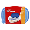 slide 2 of 9, Meijer Large Rectangle Containers, 2 ct