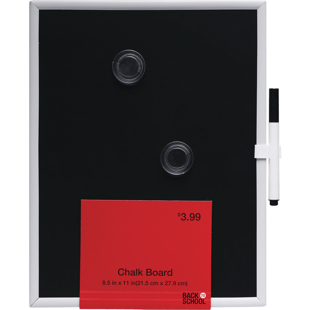 slide 1 of 1, 8.5X11 Black Board, 1 ct