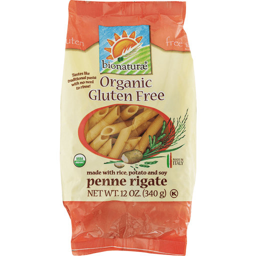 slide 8 of 8, bionaturae Organic Gluten Free Penne Rigate, 12 oz