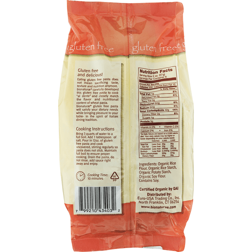 slide 3 of 8, bionaturae Organic Gluten Free Penne Rigate, 12 oz