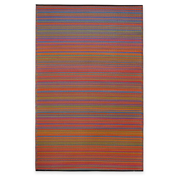 slide 1 of 2, Fab Habitat Cancun Striped Indoor/Outdoor Area Rug - Multi, 4 ft x 6 ft