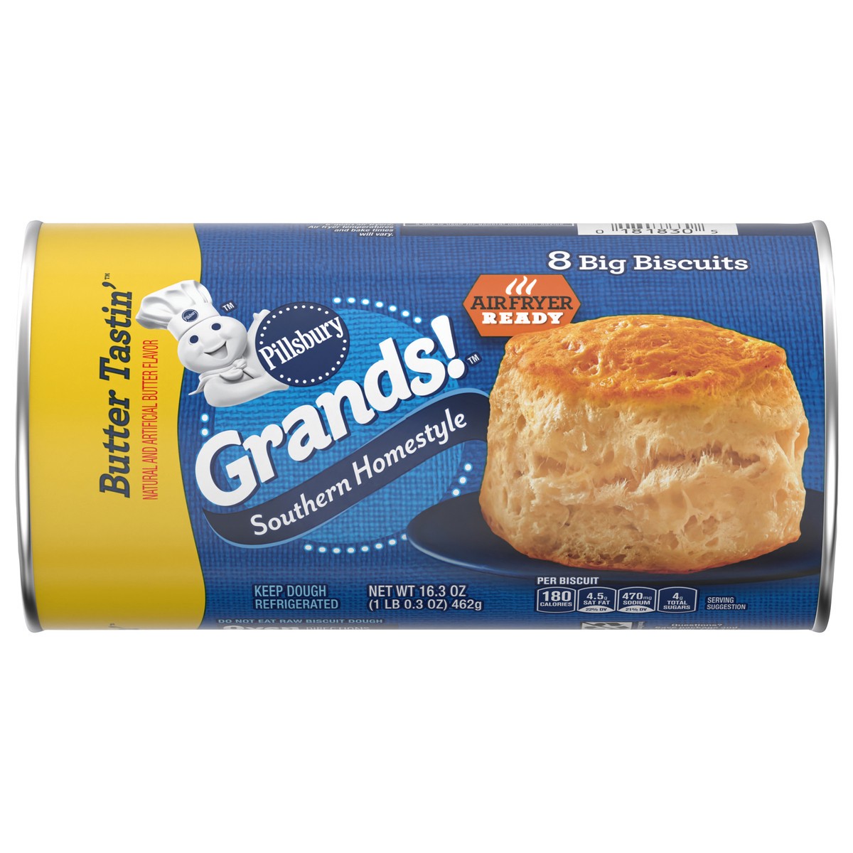 slide 5 of 13, Grands! Southern Homestyle Butter Tastin' Biscuit Dough, 8 ct., 16.3 oz., 8 ct