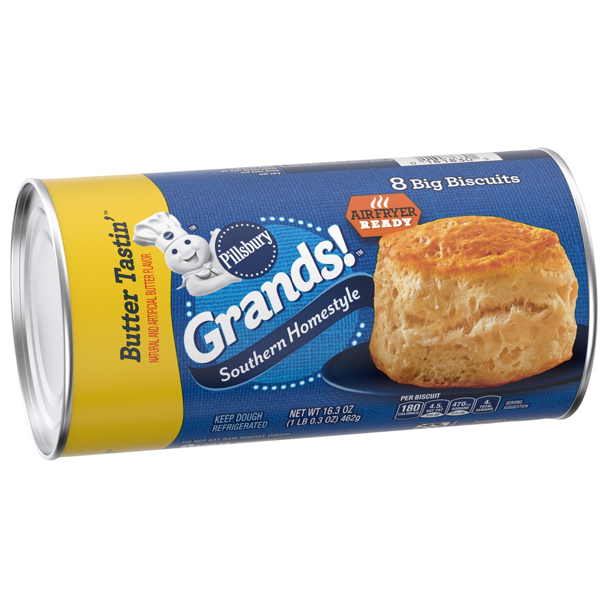 slide 8 of 13, Grands! Southern Homestyle Butter Tastin' Biscuit Dough, 8 ct., 16.3 oz., 8 ct