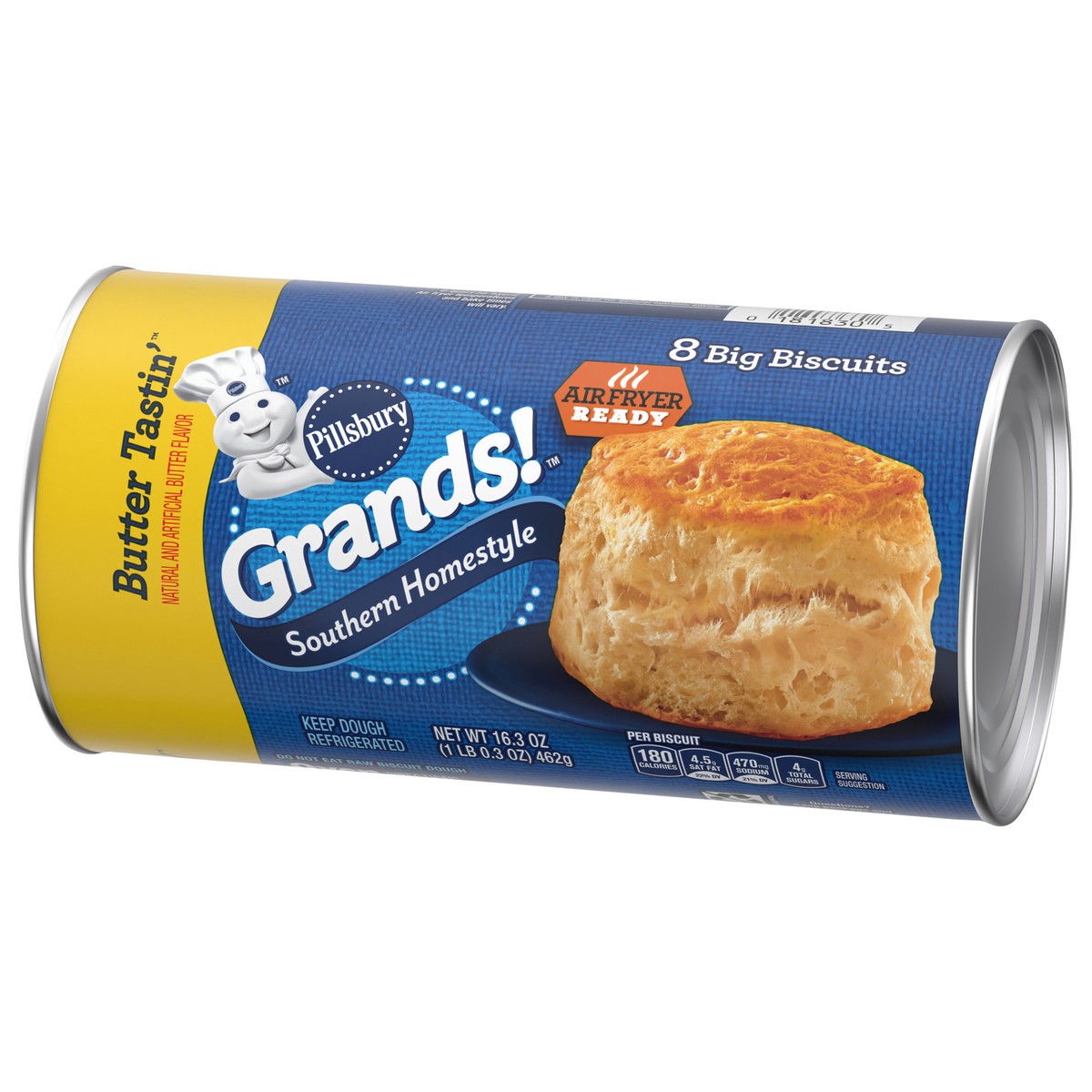 slide 10 of 13, Grands! Southern Homestyle Butter Tastin' Biscuit Dough, 8 ct., 16.3 oz., 8 ct