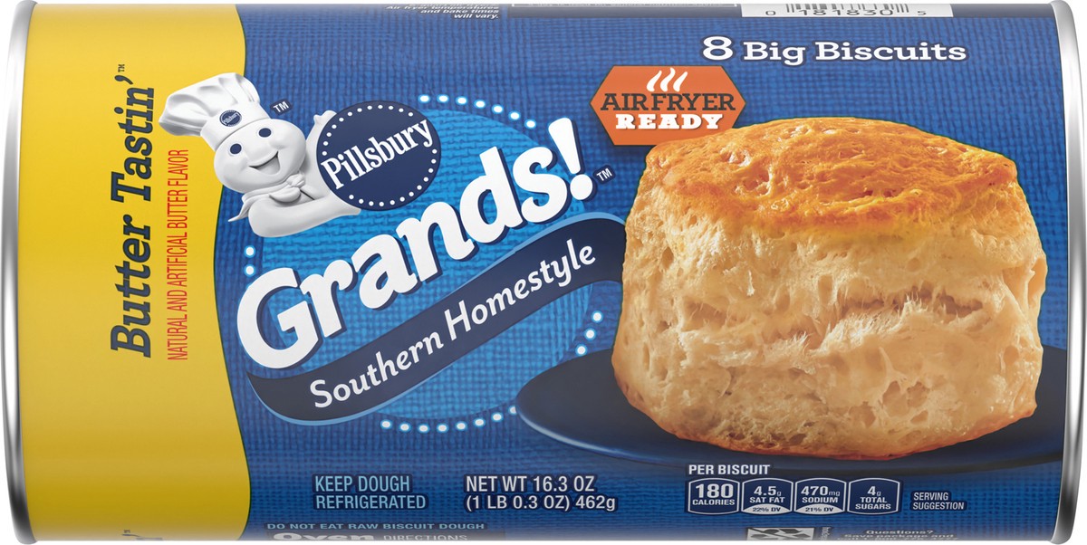 slide 11 of 13, Grands! Southern Homestyle Butter Tastin' Biscuit Dough, 8 ct., 16.3 oz., 8 ct