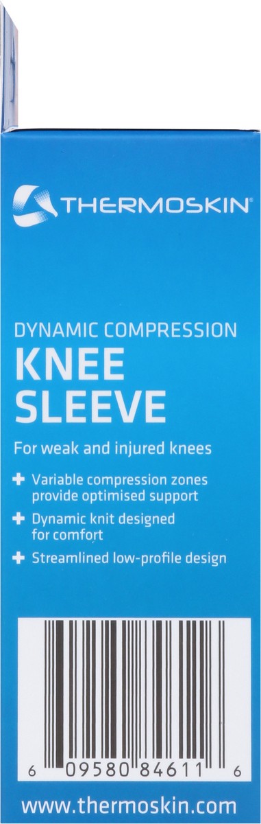 slide 3 of 12, Thermoskin Dynamic Compression Knee Sleeve, S/M, SM/MED