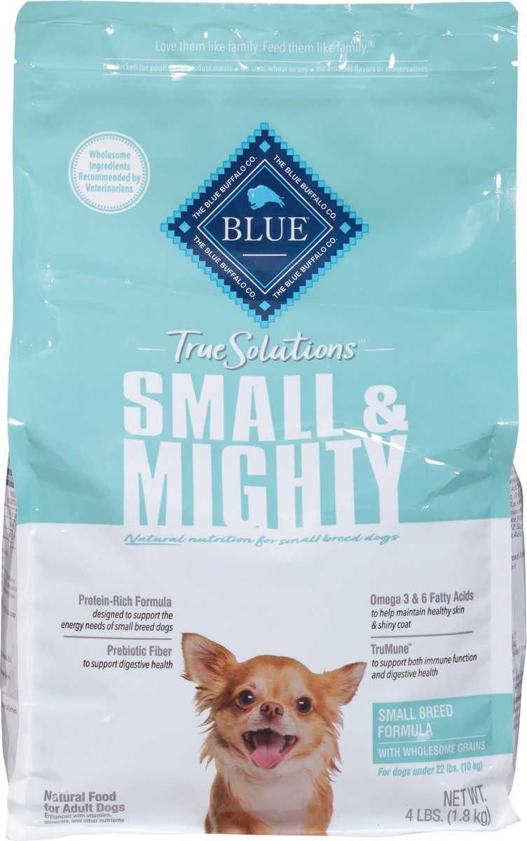 slide 3 of 14, Blue Buffalo Blue True Solutions Natural Adult Small & Mighty Food for Dogs 4 lb, 4 lb