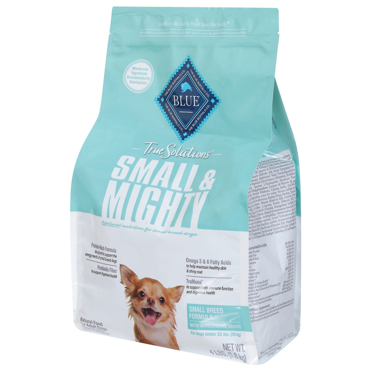 slide 8 of 14, Blue Buffalo Blue True Solutions Natural Adult Small & Mighty Food for Dogs 4 lb, 4 lb