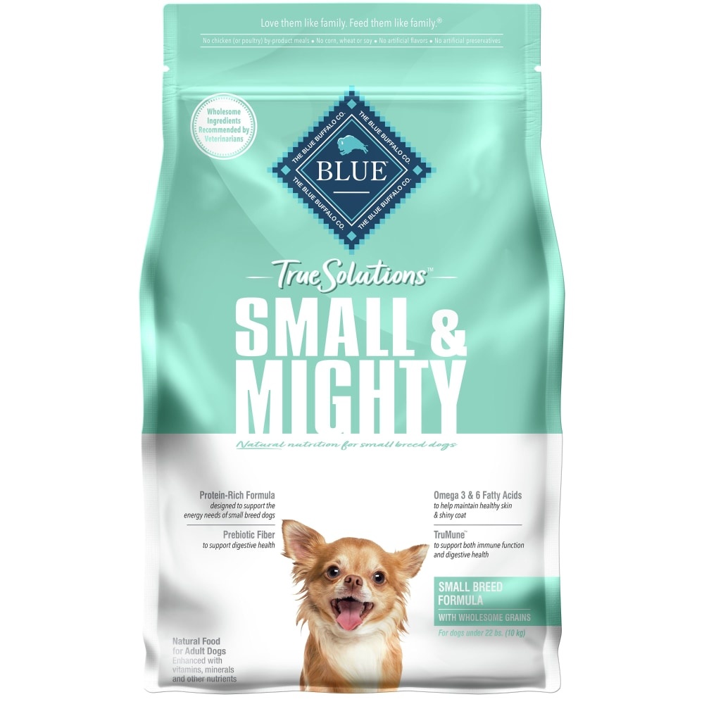 slide 1 of 1, Blue Buffalo True Solutions Small & Mighty Small Breed Dog Food, 4 lb