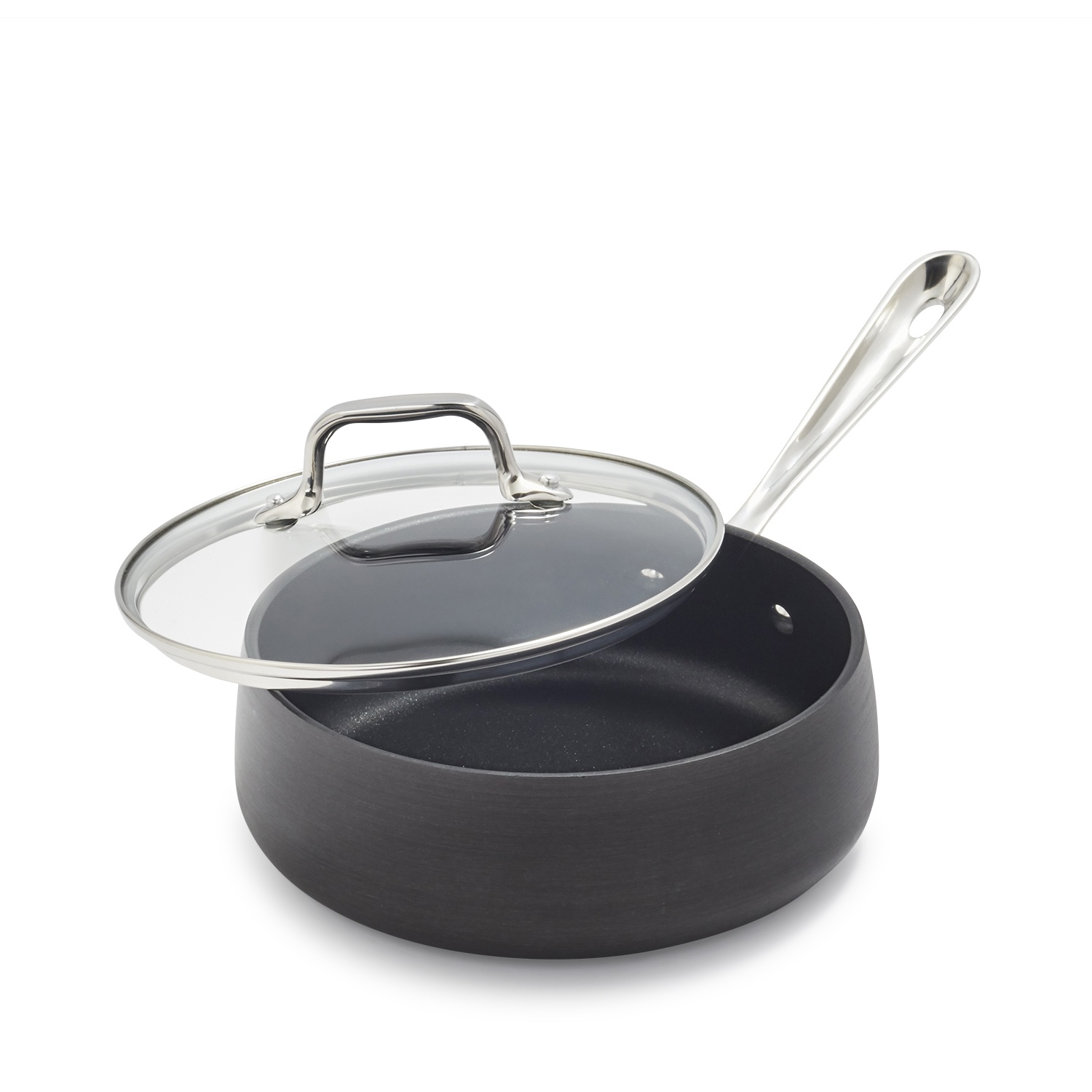 slide 1 of 1, All-Clad HA1 Nonstick Covered Saucepan, 2.5 qt