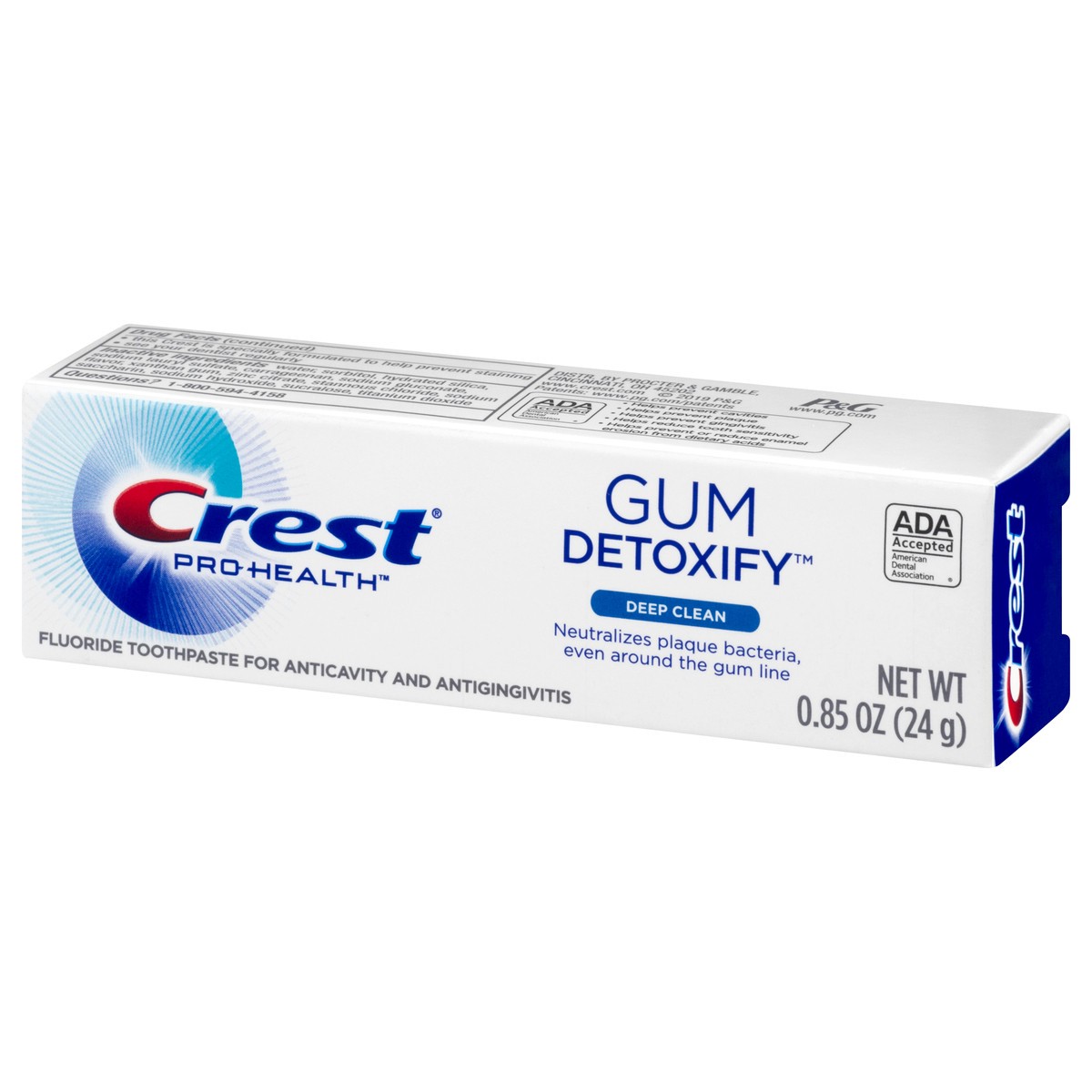 slide 7 of 9, Crest Gum Detoxify Deep Clean Toothpaste, 0.85 oz