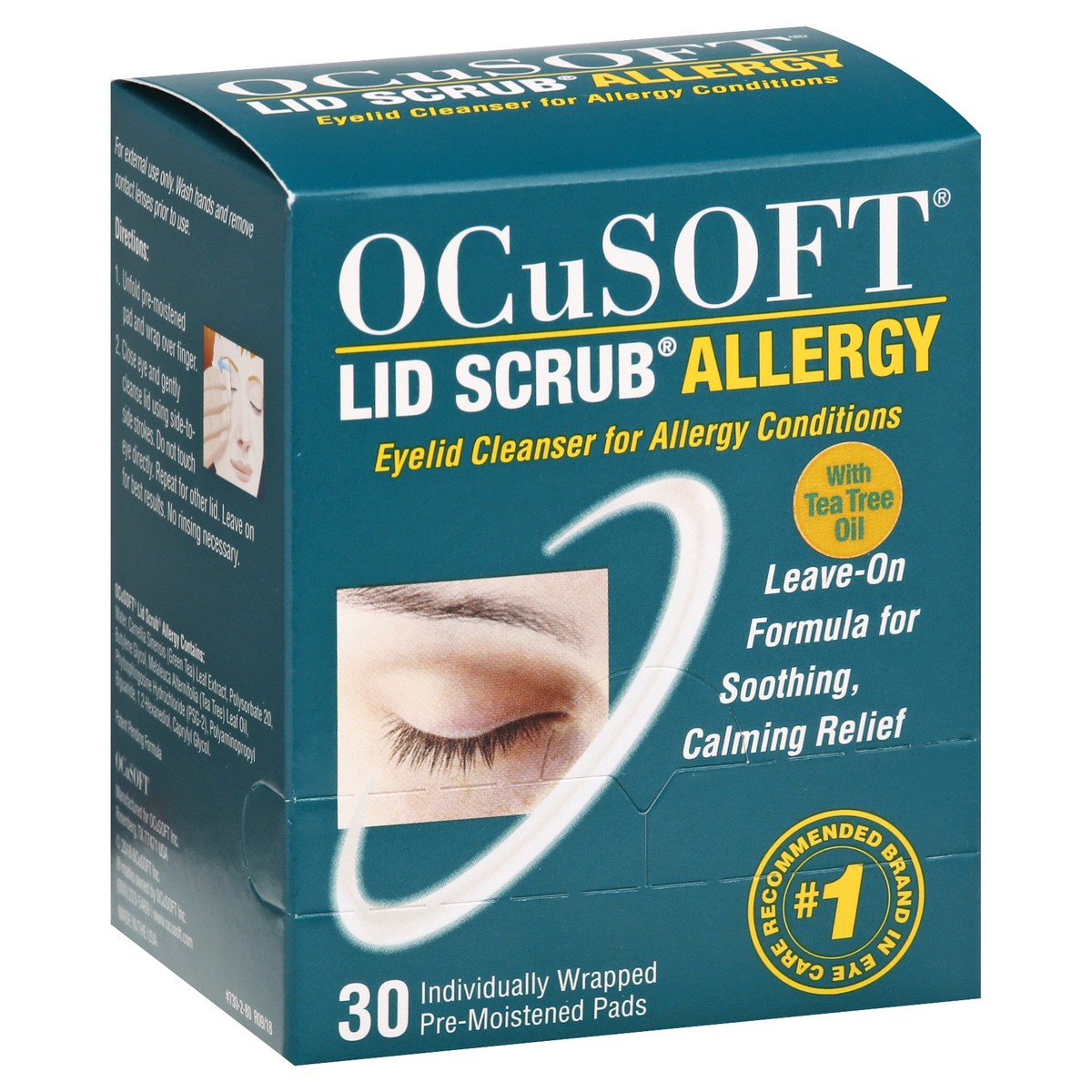 slide 2 of 9, OCuSOFT Lid Scrub Allergy, 30 ct