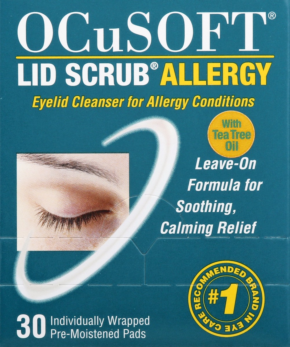 slide 4 of 9, OCuSOFT Lid Scrub Allergy, 30 ct