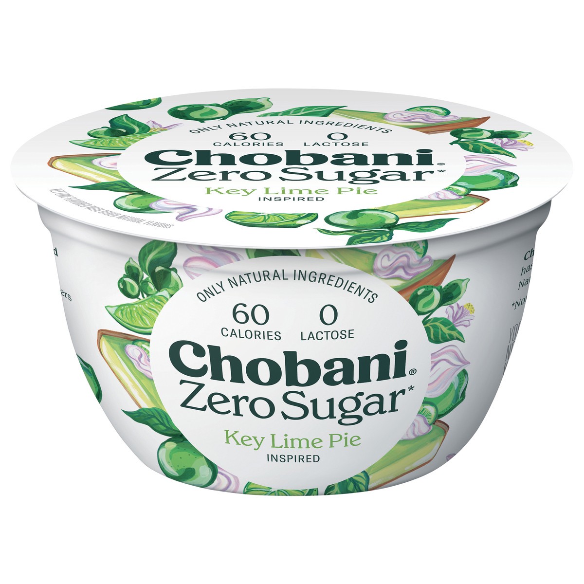 slide 1 of 13, Chobani Yogurt, Zero Sugar, Key Lime Pie, 5.3 oz