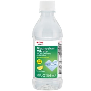 slide 1 of 1, CVS Health Magnesium Citrate Saline Laxative, Dye Free Lemon, 10 Oz, 10 oz