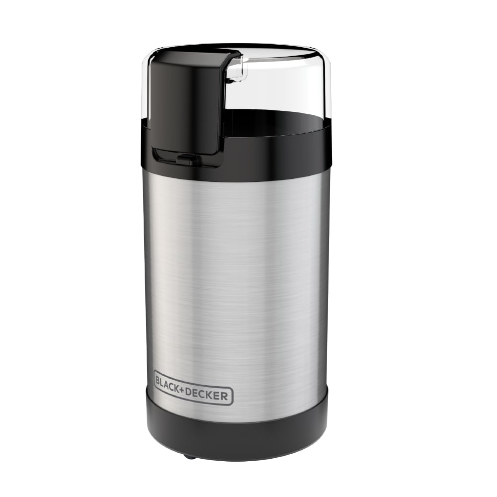 slide 1 of 1, BLACK+DECKER BLACK + DECKER Stainless Steel Coffee Grinder - Silver/Black, 1 ct