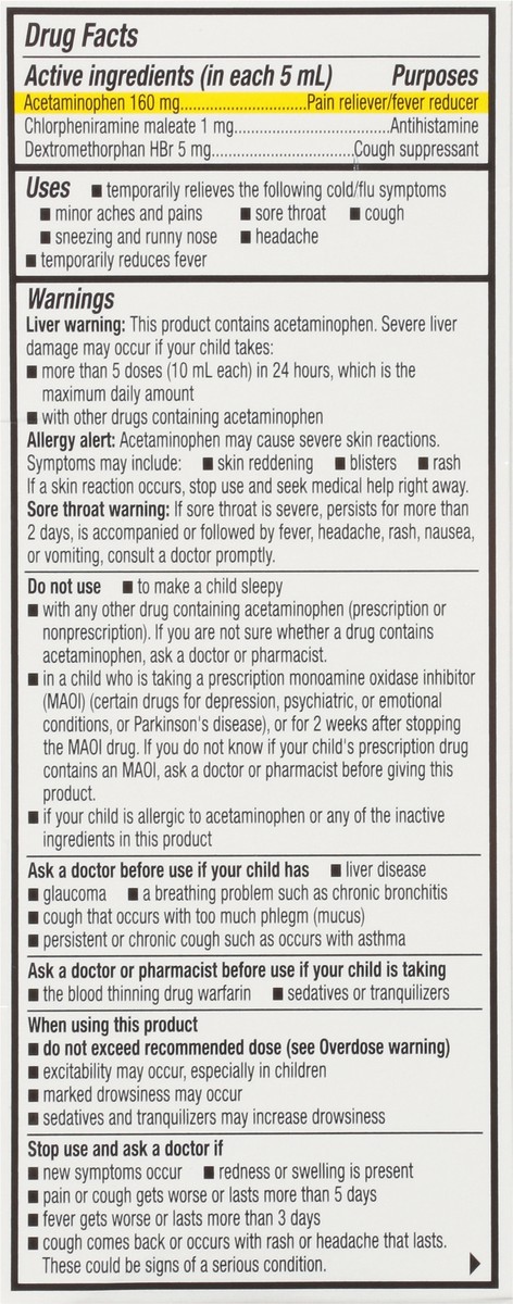 slide 3 of 9, TopCare Health Children's Cough & Runny Nose Cherry Flavor Pain Relief Plus 4 fl oz, 4 fl oz