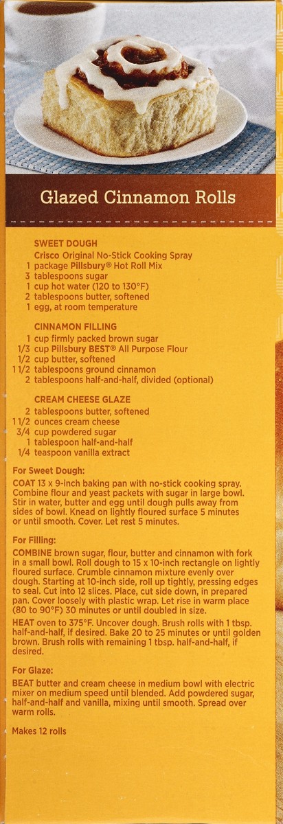 slide 6 of 6, Pillsbury Hot Roll Mix Cinnamon Rolls & Pizza Crust, 16 oz