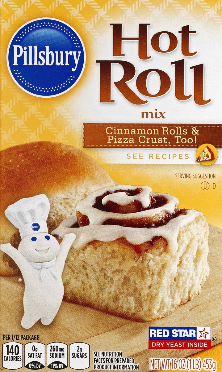 slide 2 of 6, Pillsbury Hot Roll Mix Cinnamon Rolls & Pizza Crust, 16 oz