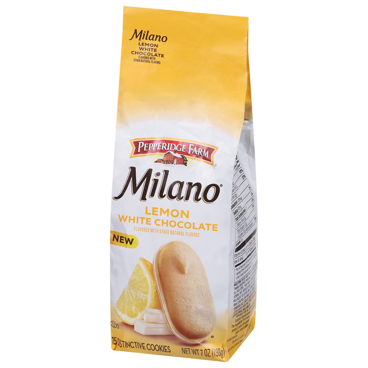 slide 10 of 14, Pepperidge Farm Milano White Chocolate Lemon Cookie, 7 oz