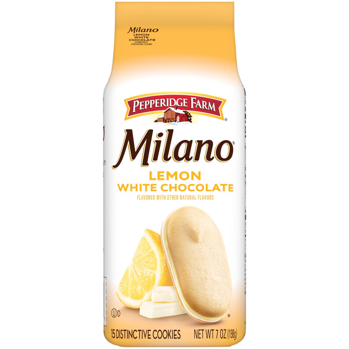 slide 1 of 14, Pepperidge Farm Milano White Chocolate Lemon Cookies, 7 oz Bag, 7 oz
