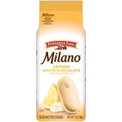 Pepperidge Farm Milano White Chocolate Lemon Cookies, 7 oz Bag