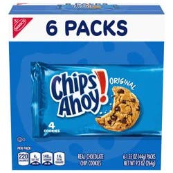 Chips Ahoy! Original Cookies 6 - 1.55 oz Packs