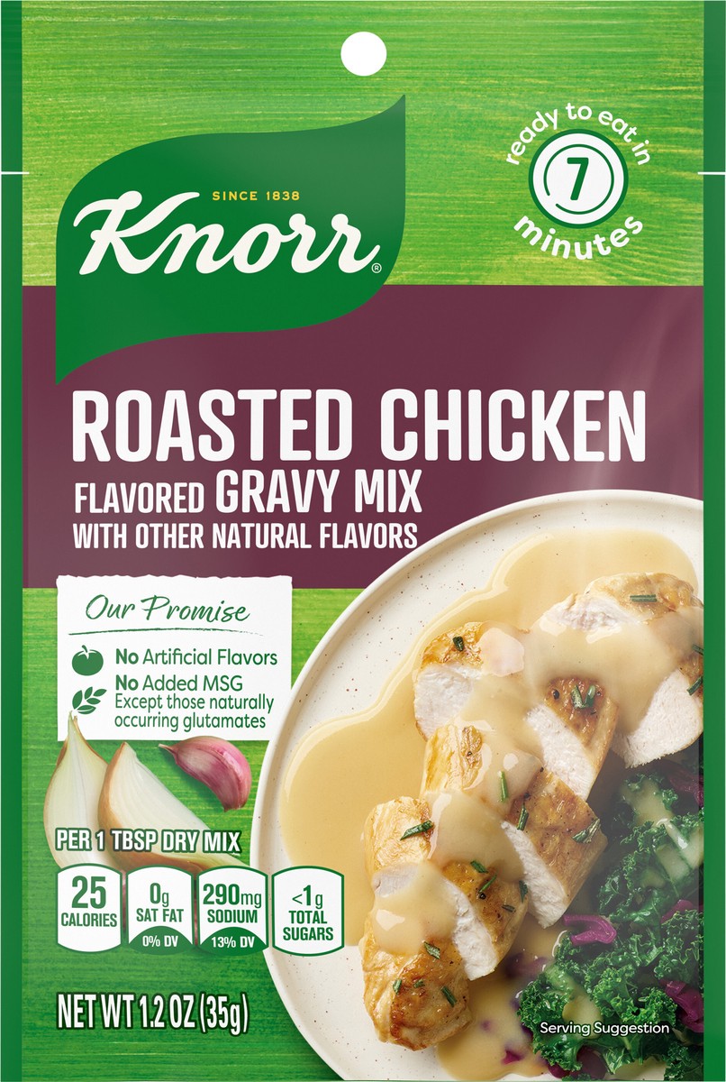 slide 2 of 3, Knorr Gravy Mix Roasted Chicken Gravy, 1.2 oz, 1.2 oz