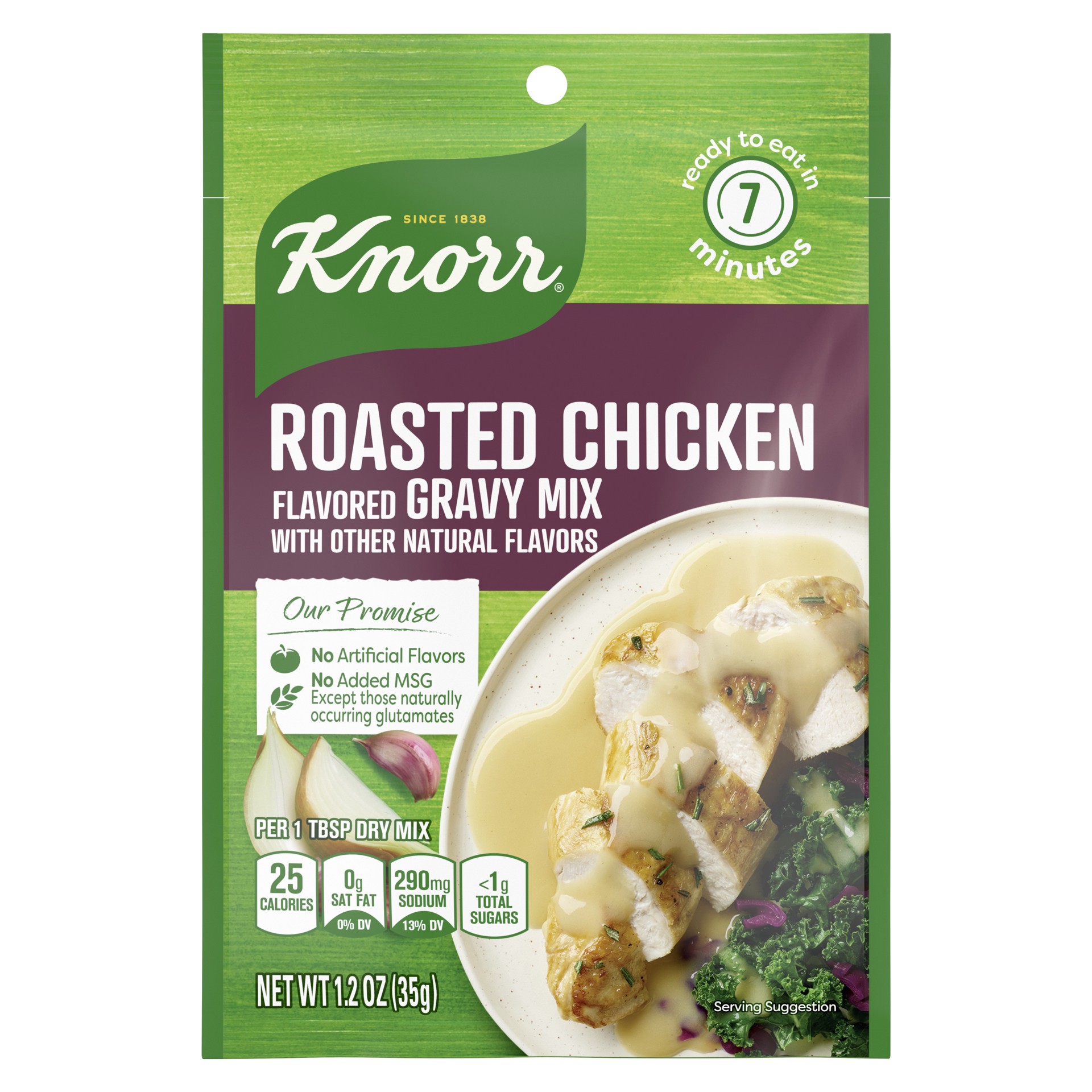 slide 1 of 3, Knorr Gravy Mix Roasted Chicken Gravy, 1.2 oz, 1.2 oz