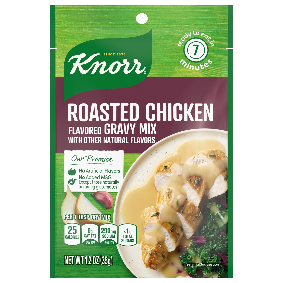 slide 1 of 3, Knorr 1.2 oz Gravy Mix Roasted Chicken Gravy, 1.2 oz