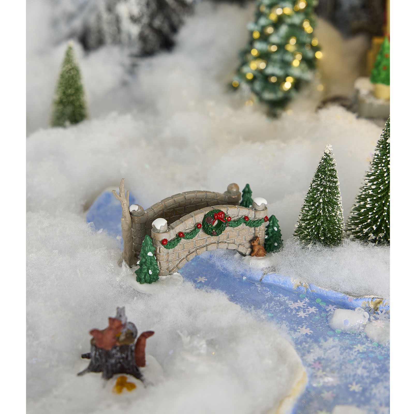 slide 2 of 2, Lemax Christmas Footbridge, 1.97 in x 3.39 in x 1.69 in