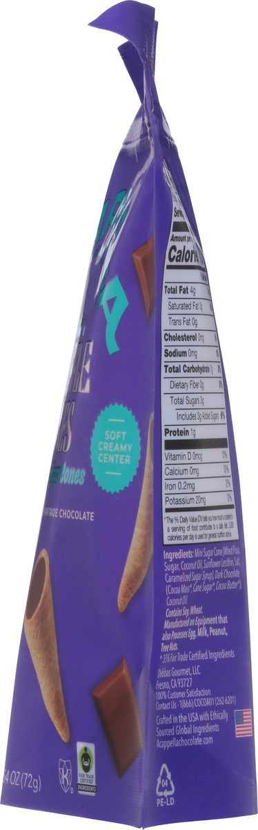 slide 7 of 9, A'Cappella Chocolate Truffles Cones 2.54 oz, 2.5 oz