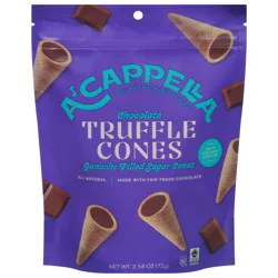 A'Cappella Chocolate Truffles Cones 2.54 oz