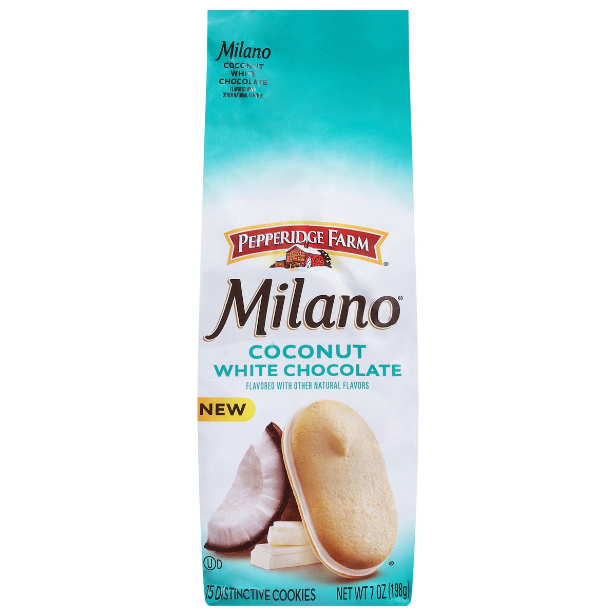 slide 4 of 15, Pepperidge Farm White Chocolate Coconut Flavored Cookies, 7.000 oz