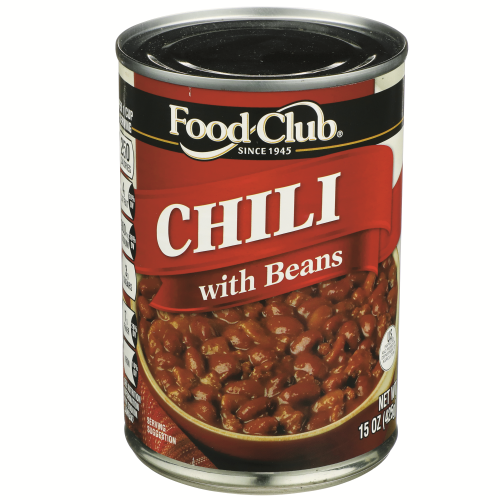 slide 1 of 1, Food Club Chili With Beans - Mild, 15 oz