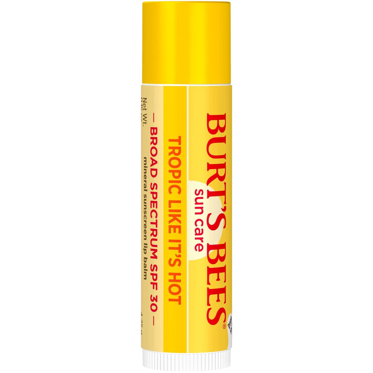 slide 9 of 13, Burt's Bees Sun Care Tropic Like It's Hot SPF 30 Lip Balm, Natural Origin Lip Care, 1 Tube, 0.15 oz., 0.15 oz